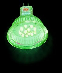 12-LED GREEN MR-16 BULB